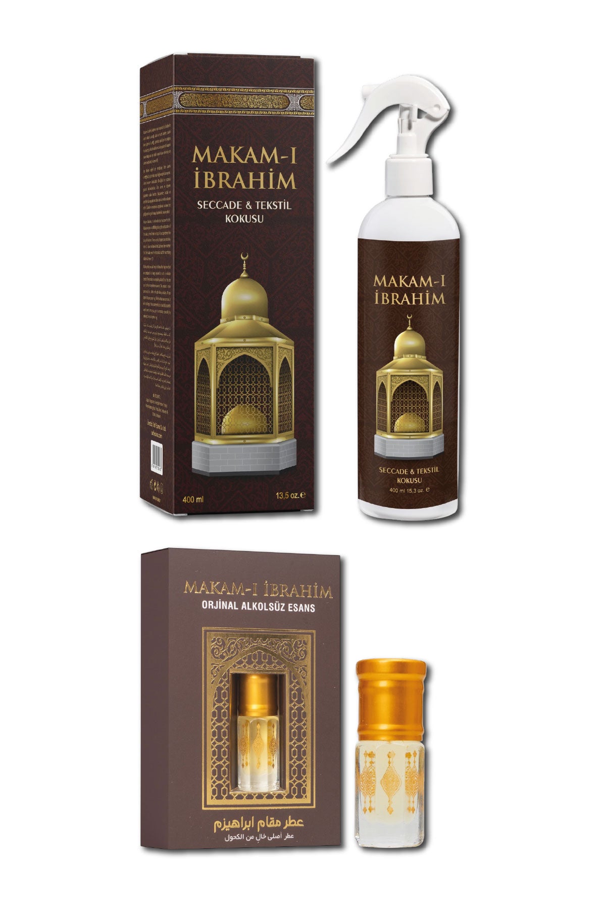 8’li Set Manevi Koku Seti – 4 Sprey + 4 Alkolsüz Esans – Özel Gün, Çeyizlik, Hediyelik