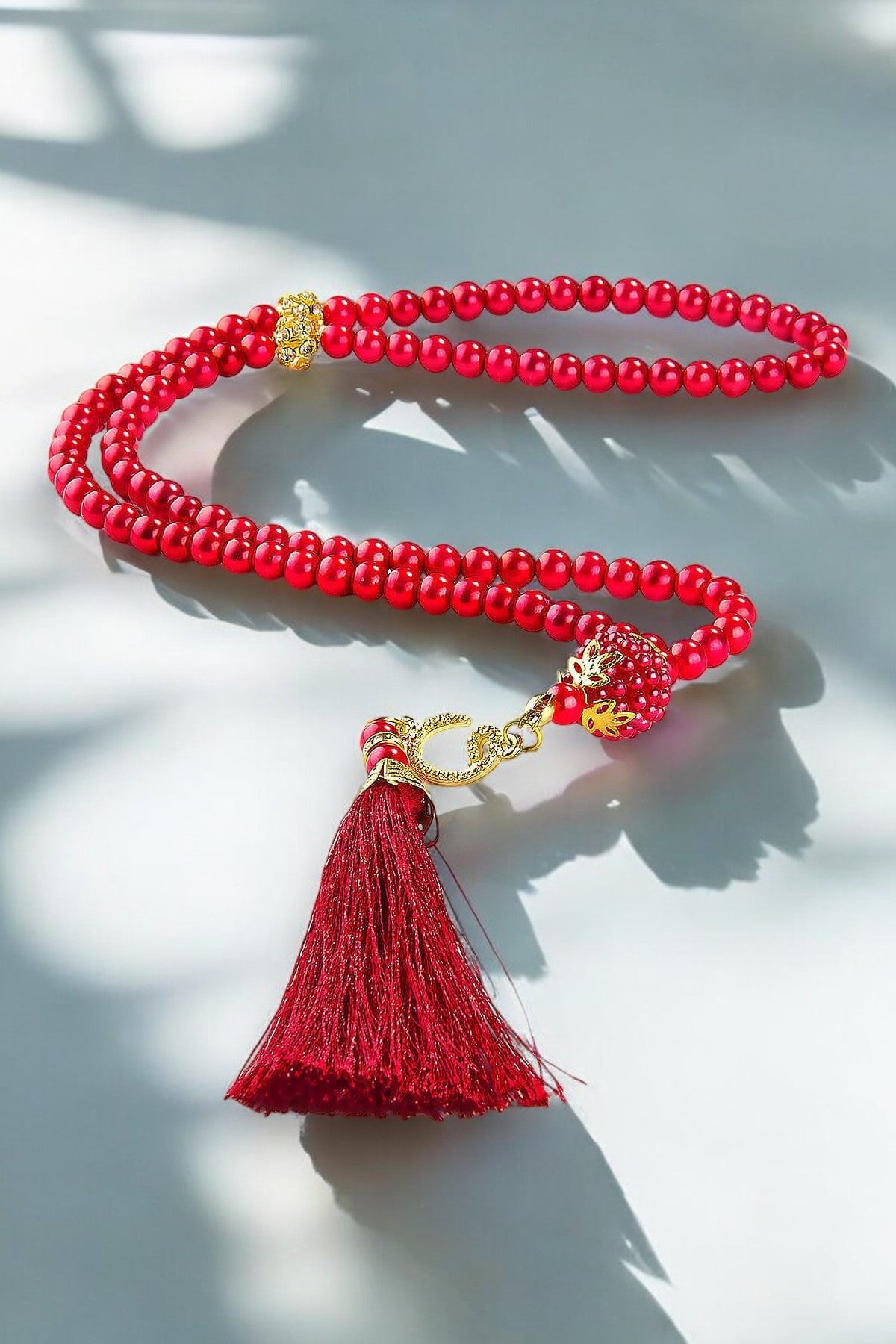 Vavlı Tuğralı 99’lu İnci Tesbih – Özel Tasarım, Şık ve Anlamlı Hediyelik