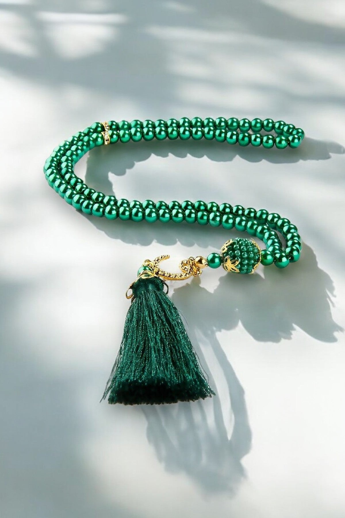 Vavlı Tuğralı 99’lu İnci Tesbih – Özel Tasarım, Şık ve Anlamlı Hediyelik