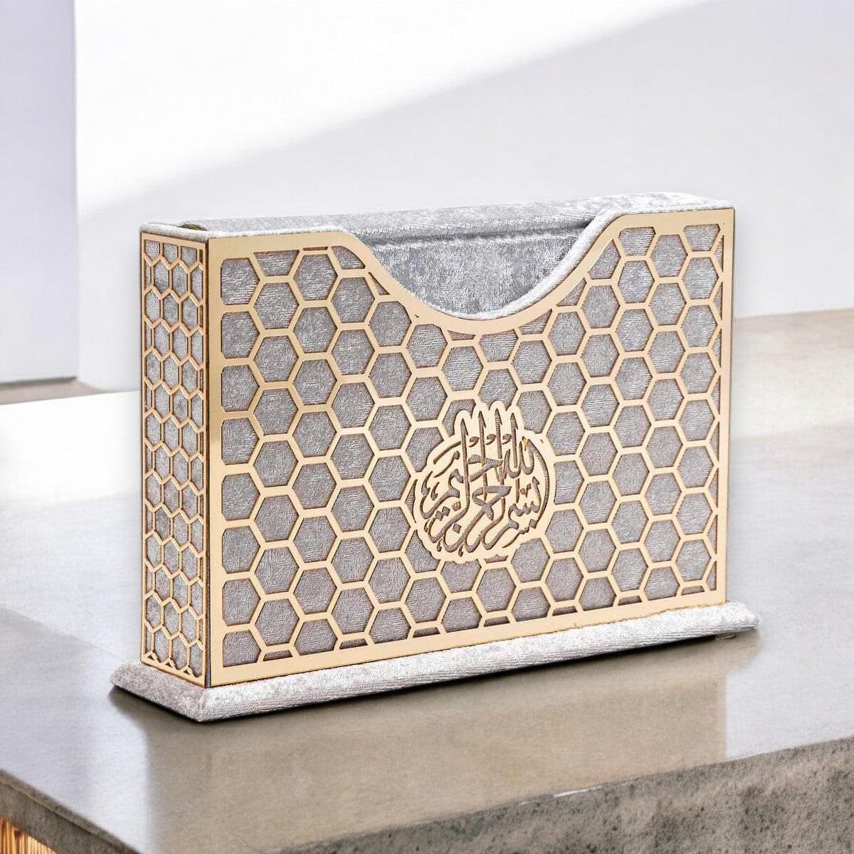 Kadife Kaplı Şık Kuran-ı Kerim Hediye Kutusu | Manevi ve Özel Hediye Seçeneği | Özel Manevi Günler