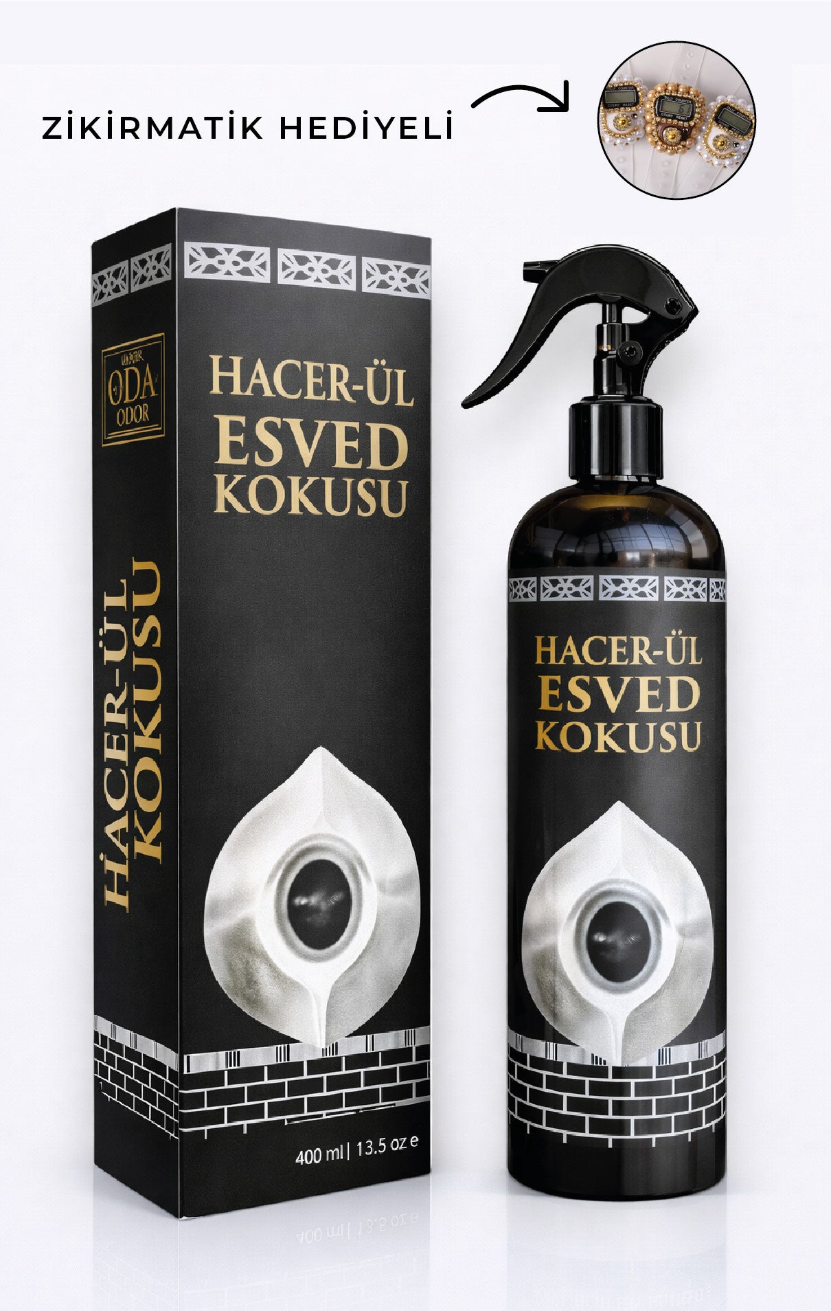 Hacer'ül Esved 400 ml – Seccade Kokusu | Ravza Kokusu | Medine-i Münevvere Esintisi - Hediyeli