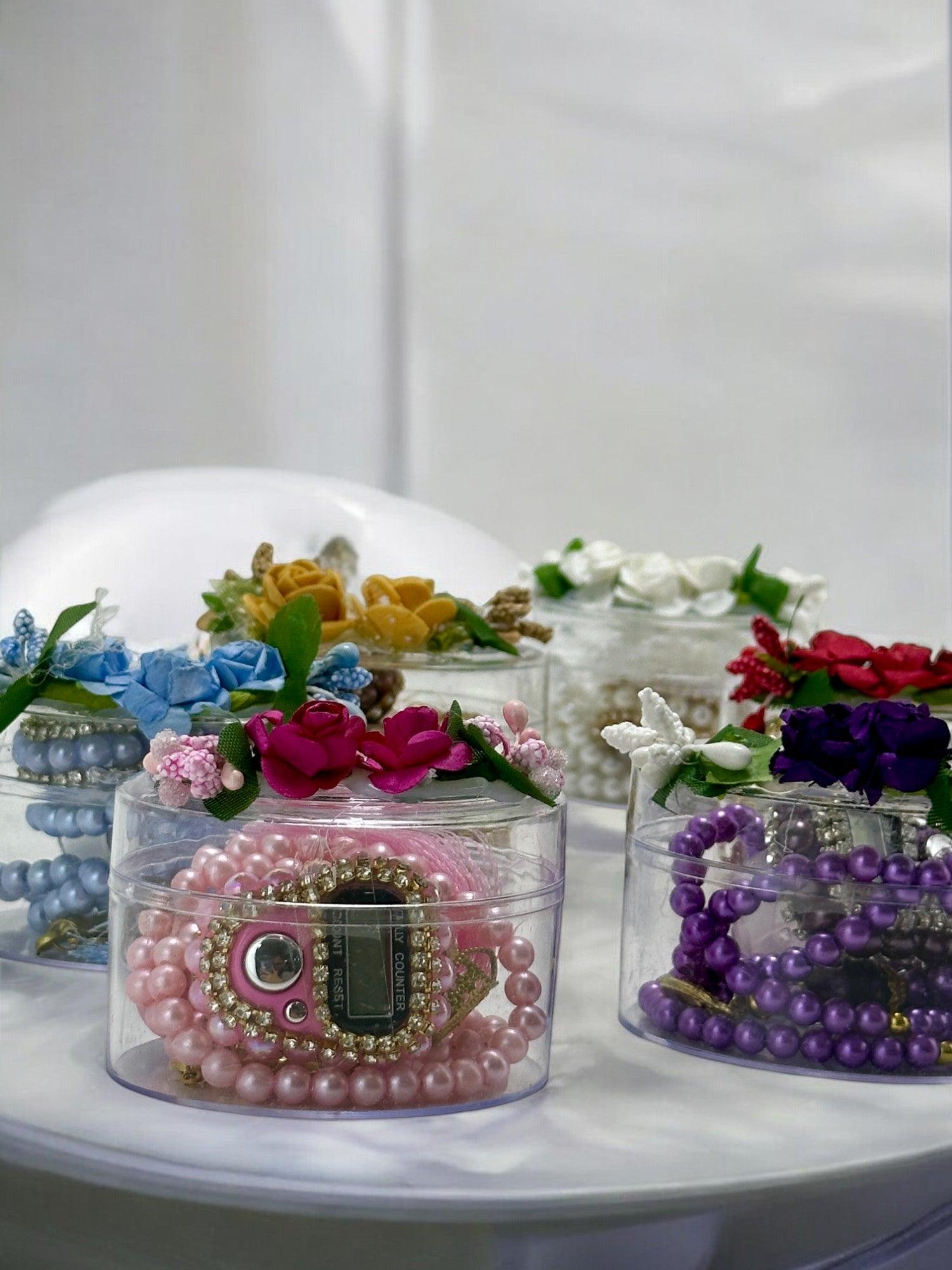 Şeffaf Üçgen Zikirmatik ve Tesbih Seti – Şık ve Kullanışlı Hediyelik