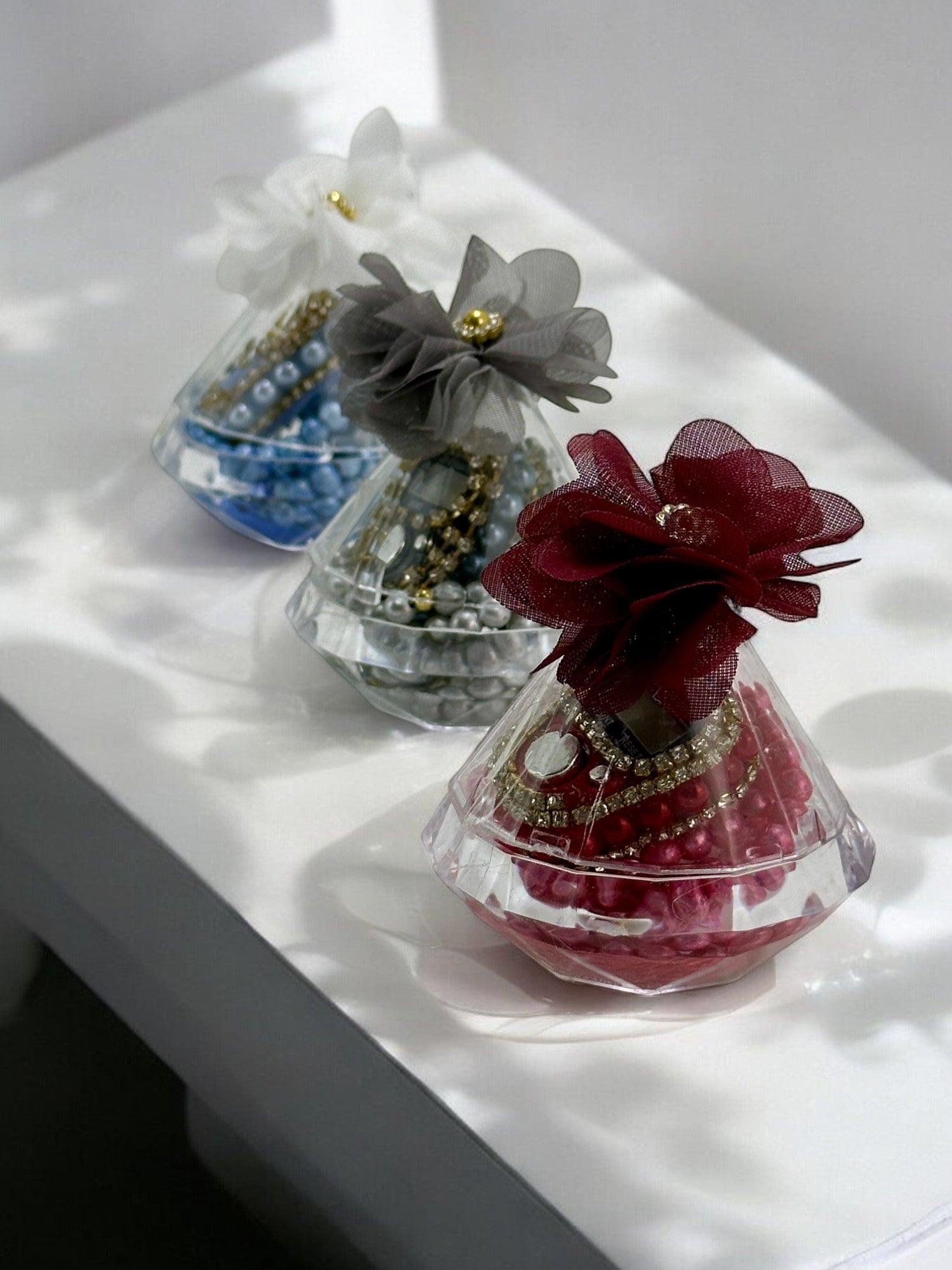 Şeffaf Üçgen Zikirmatik ve Tesbih Seti – Şık ve Kullanışlı Hediyelik