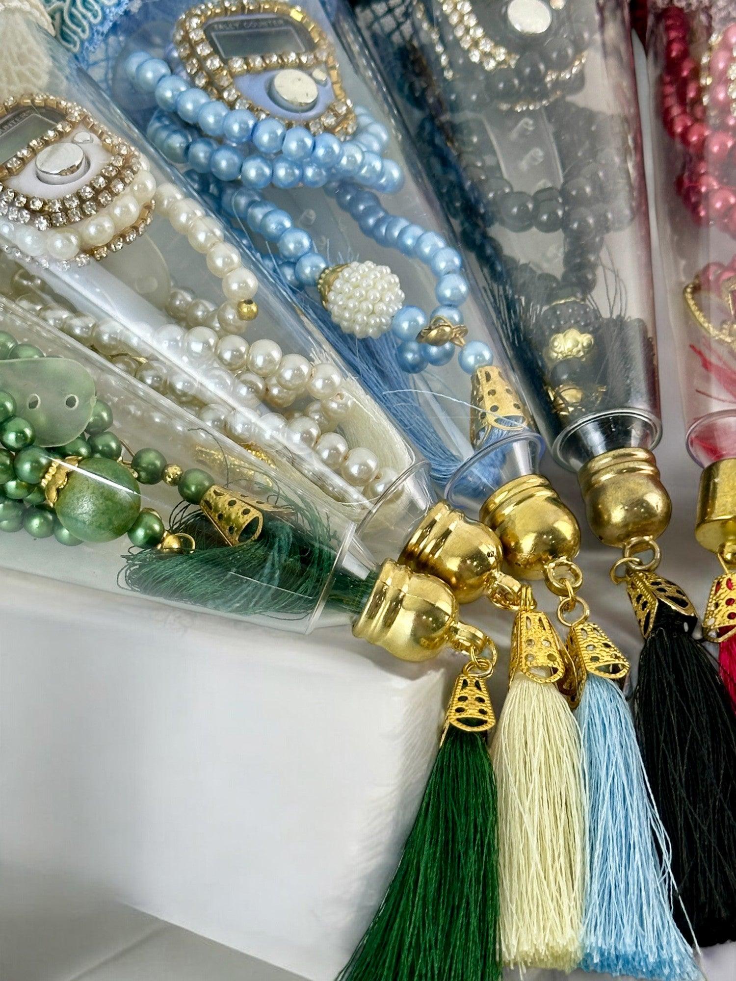 Şeffaf Külah Zikirmatik ve Tesbih Seti – Şık ve Kullanışlı Hediyelik