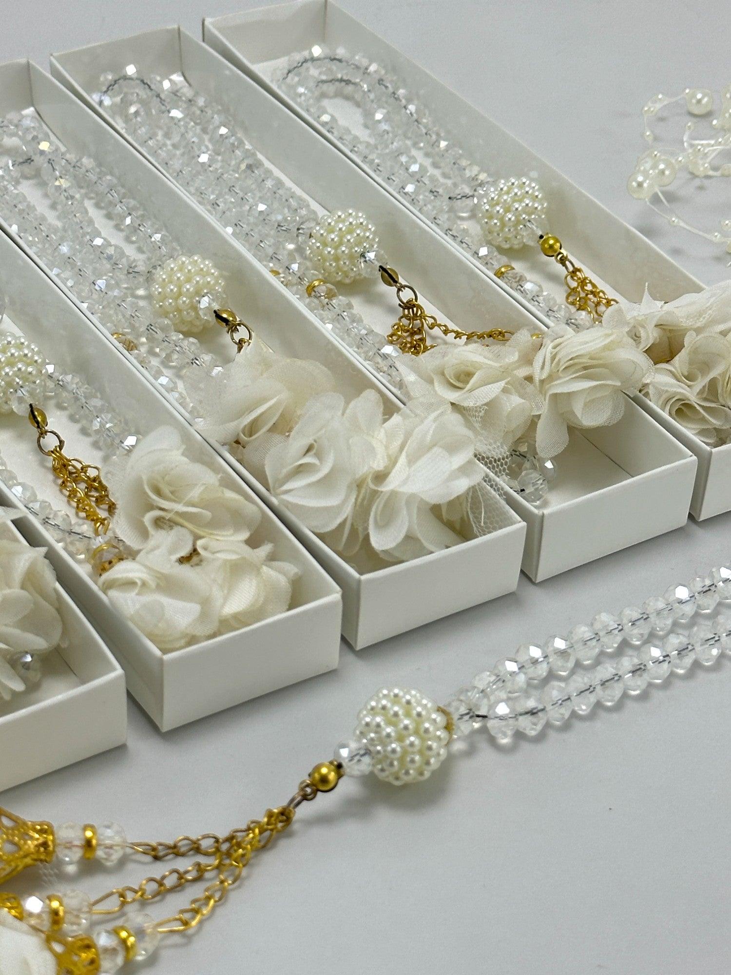 Çeyizlik, Hediyelik, Bebek Mevlidi, Kristal Tesbih Set Kutulu Hac, Umre Dönüş Hediyesi