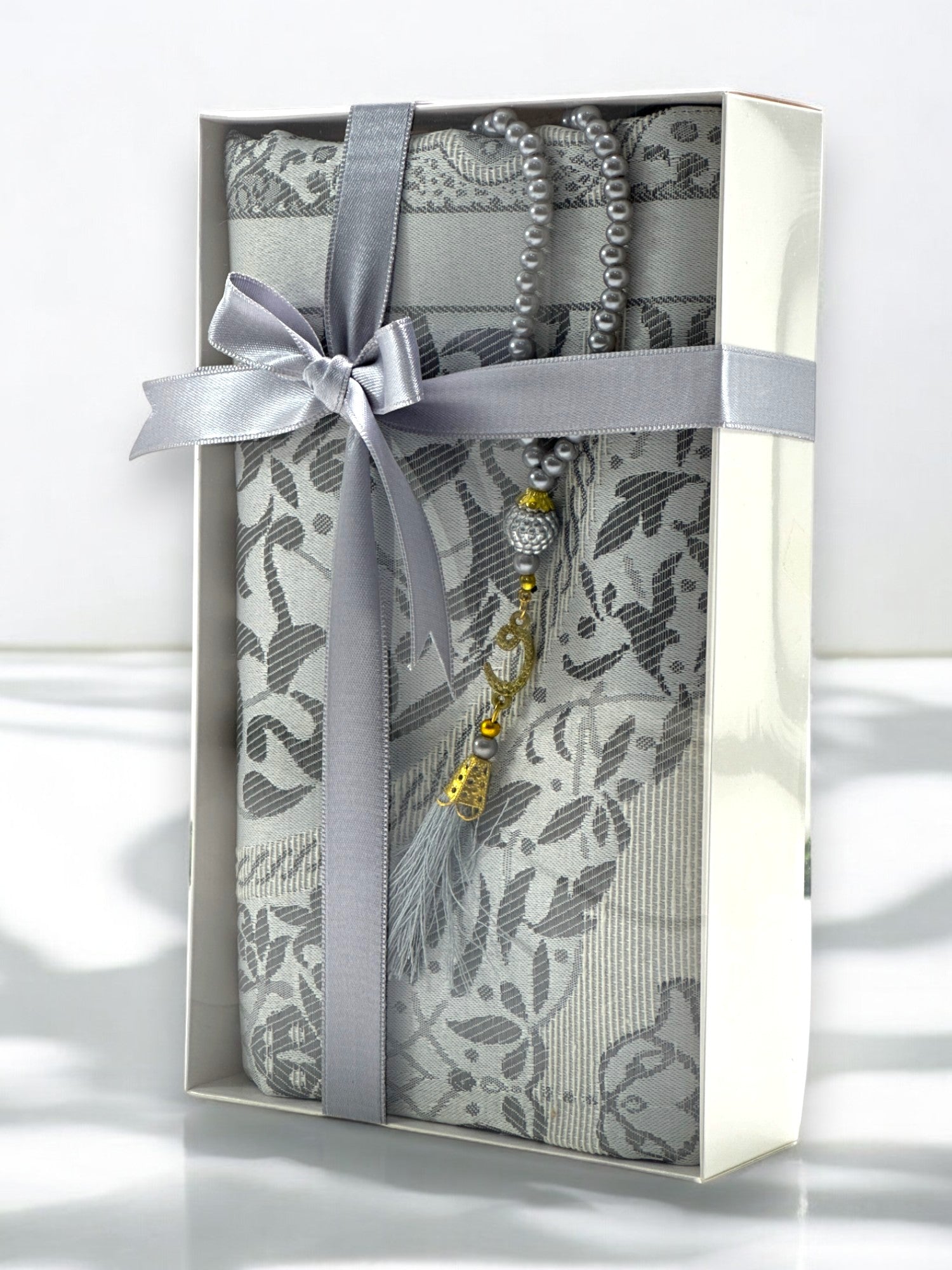 Kutulu Özel Set – İnci Tesbih ve Seccade