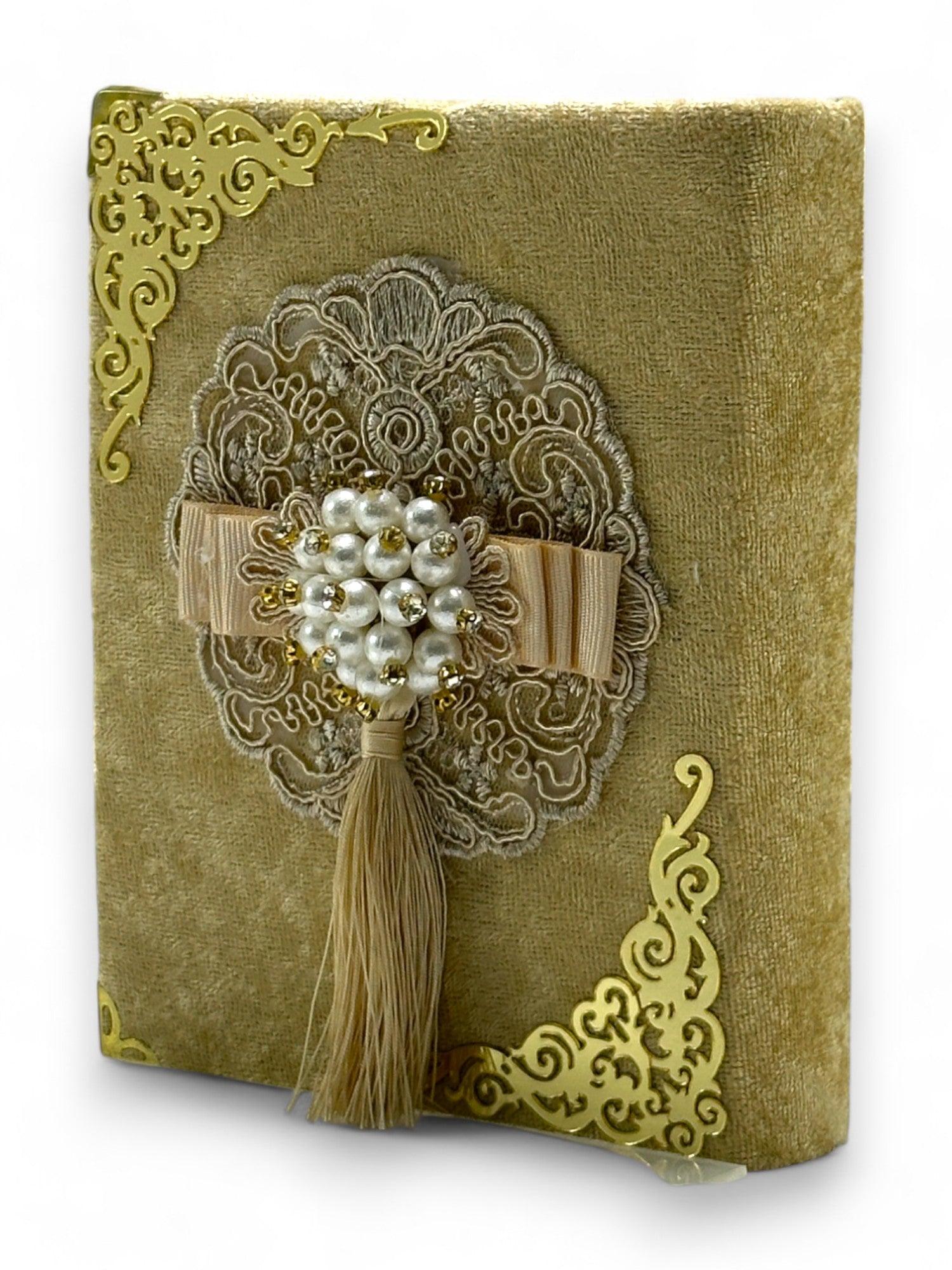 Çiçekli Özel Tasarım Çanta Boy Kuran-ı Kerim