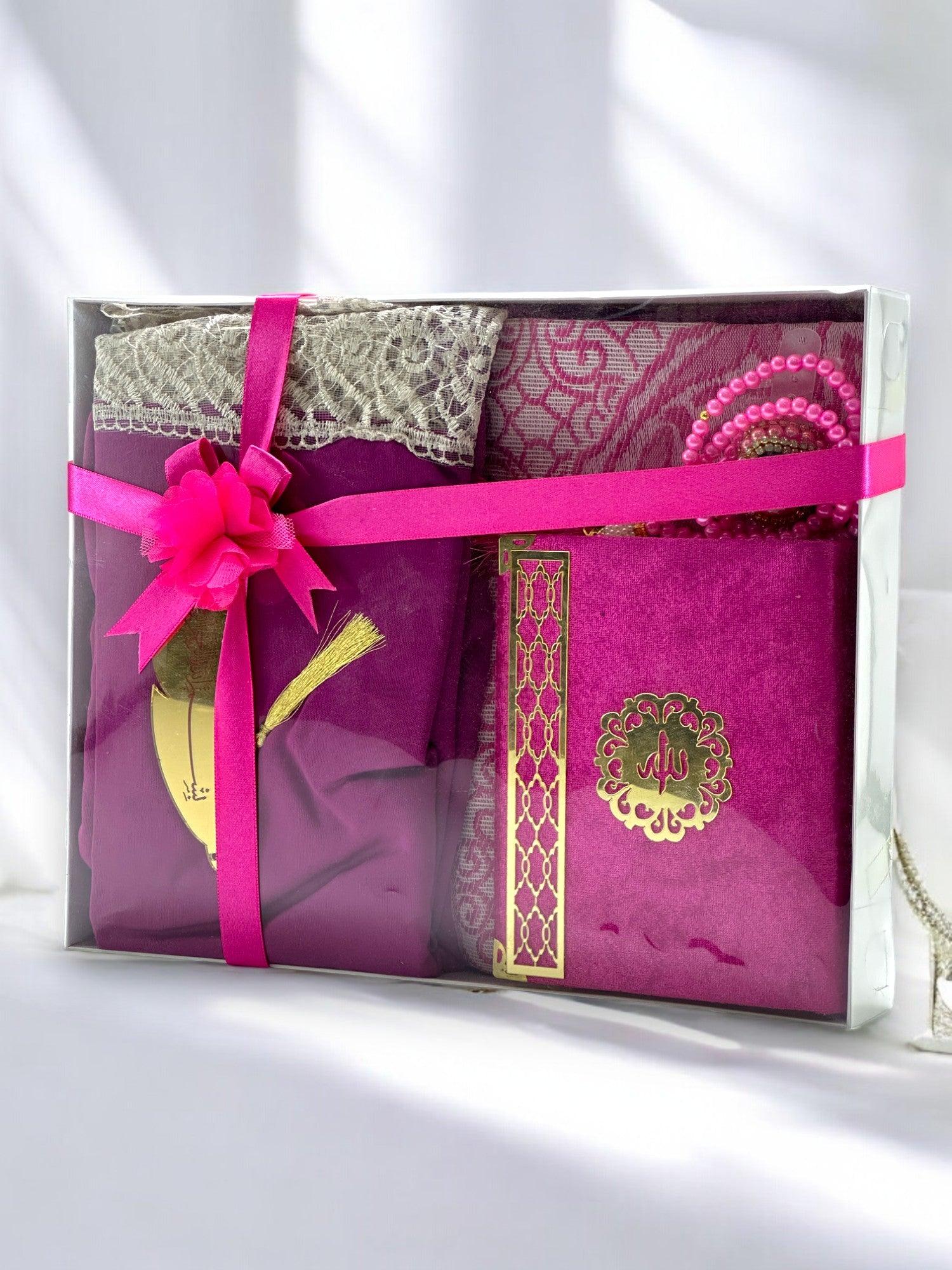 Özel İbadet Seti – Kuran-ı Kerim, Namaz Elbisesi, Zikirmatik, Seccade, Ayraç ve Tesbih