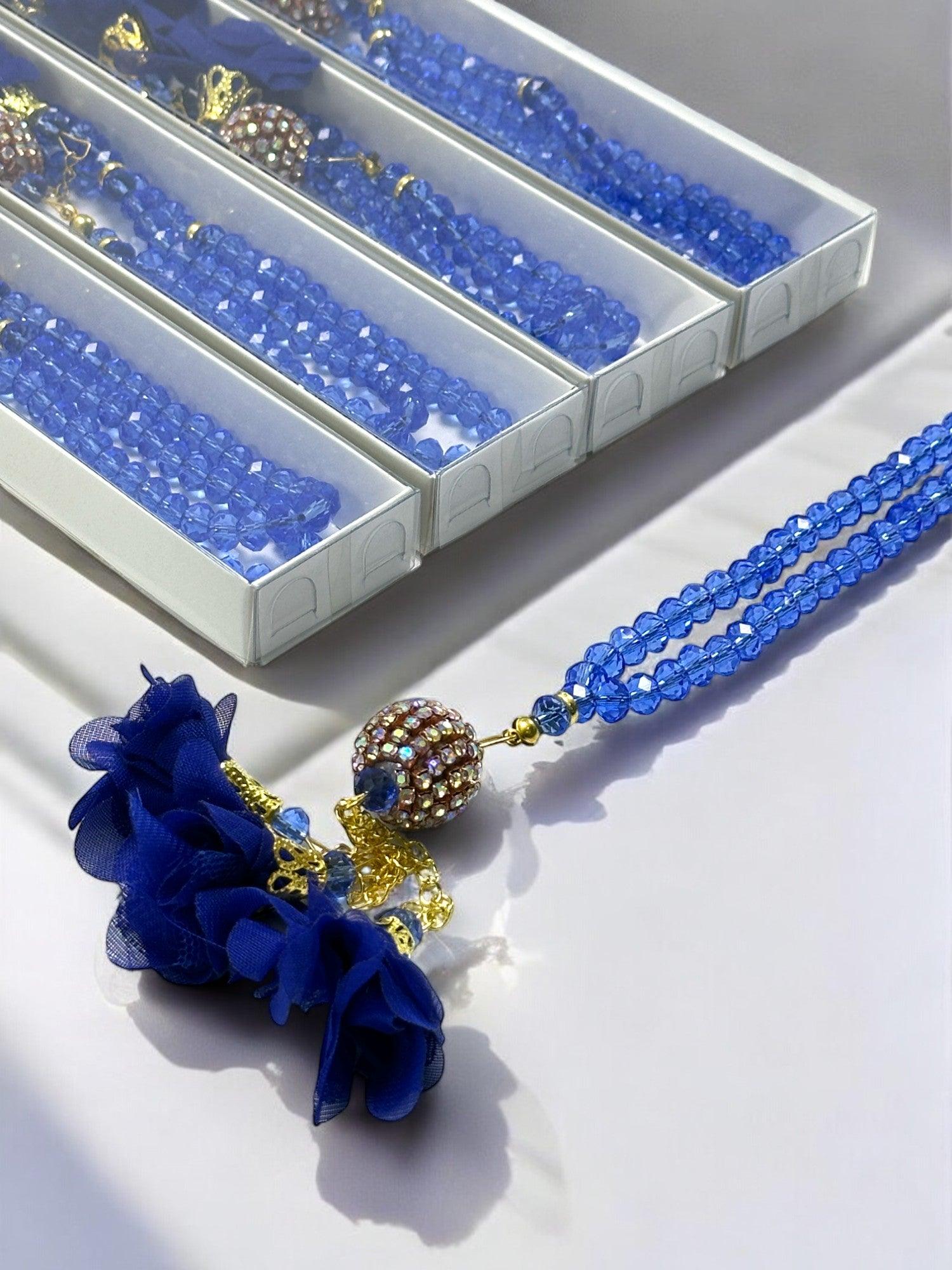 Çeyizlik, Hediyelik, Bebek Mevlidi, Kristal Tesbih Set Kutulu Hac, Umre Dönüş Hediyesi