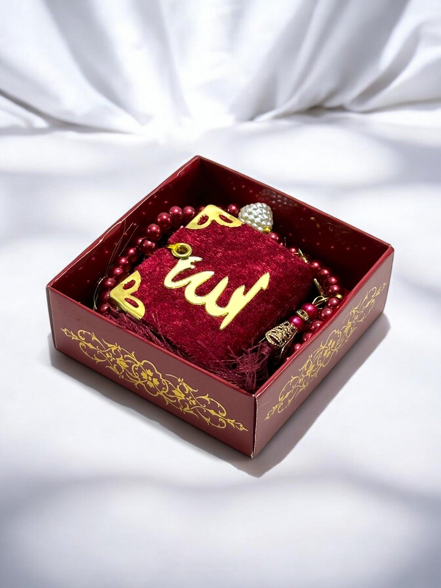 Mini Kur’an ve Tesbih Hac & Umre Hediyelik Seti - Şık ve Manevi Hediye