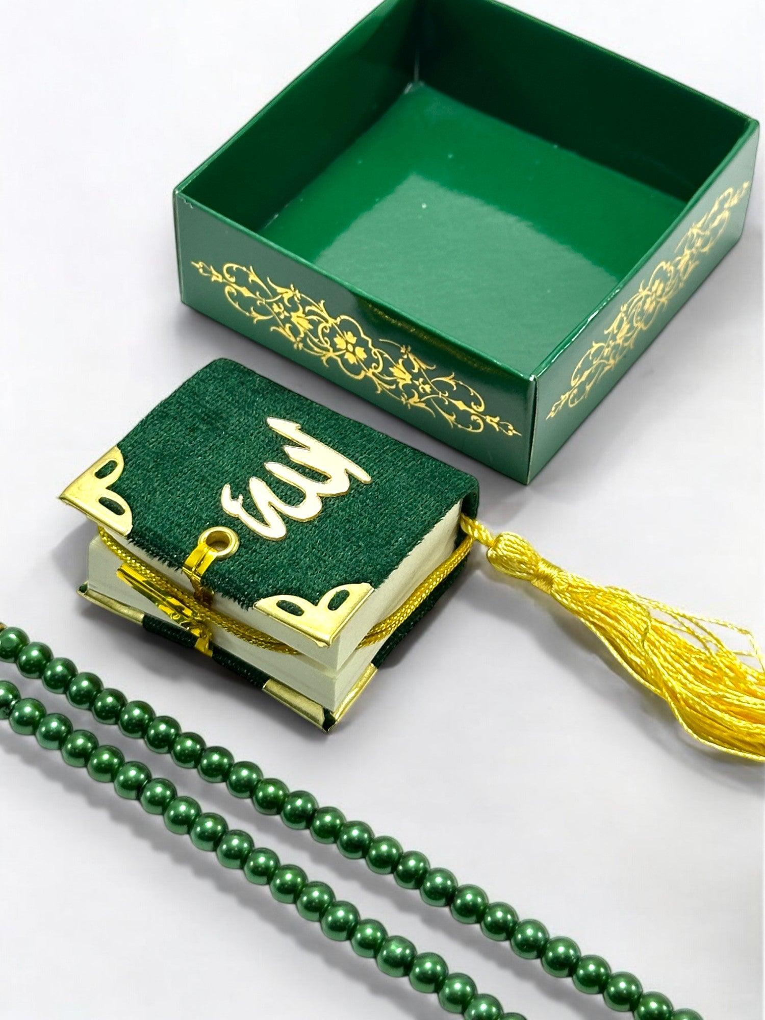 Mini Kur’an ve Tesbih Hac & Umre Hediyelik Seti - Şık ve Manevi Hediye