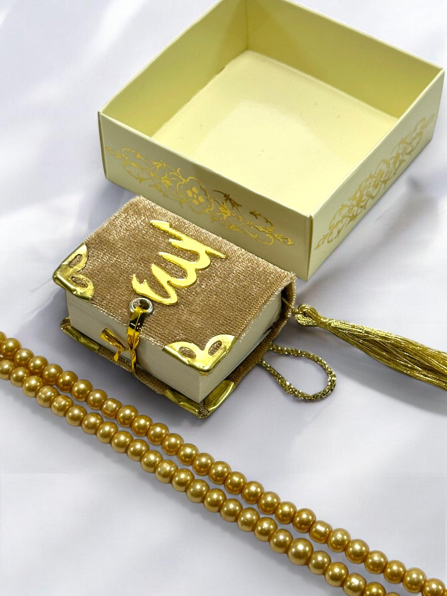 Mini Kur’an ve Tesbih Hac & Umre Hediyelik Seti - Şık ve Manevi Hediye