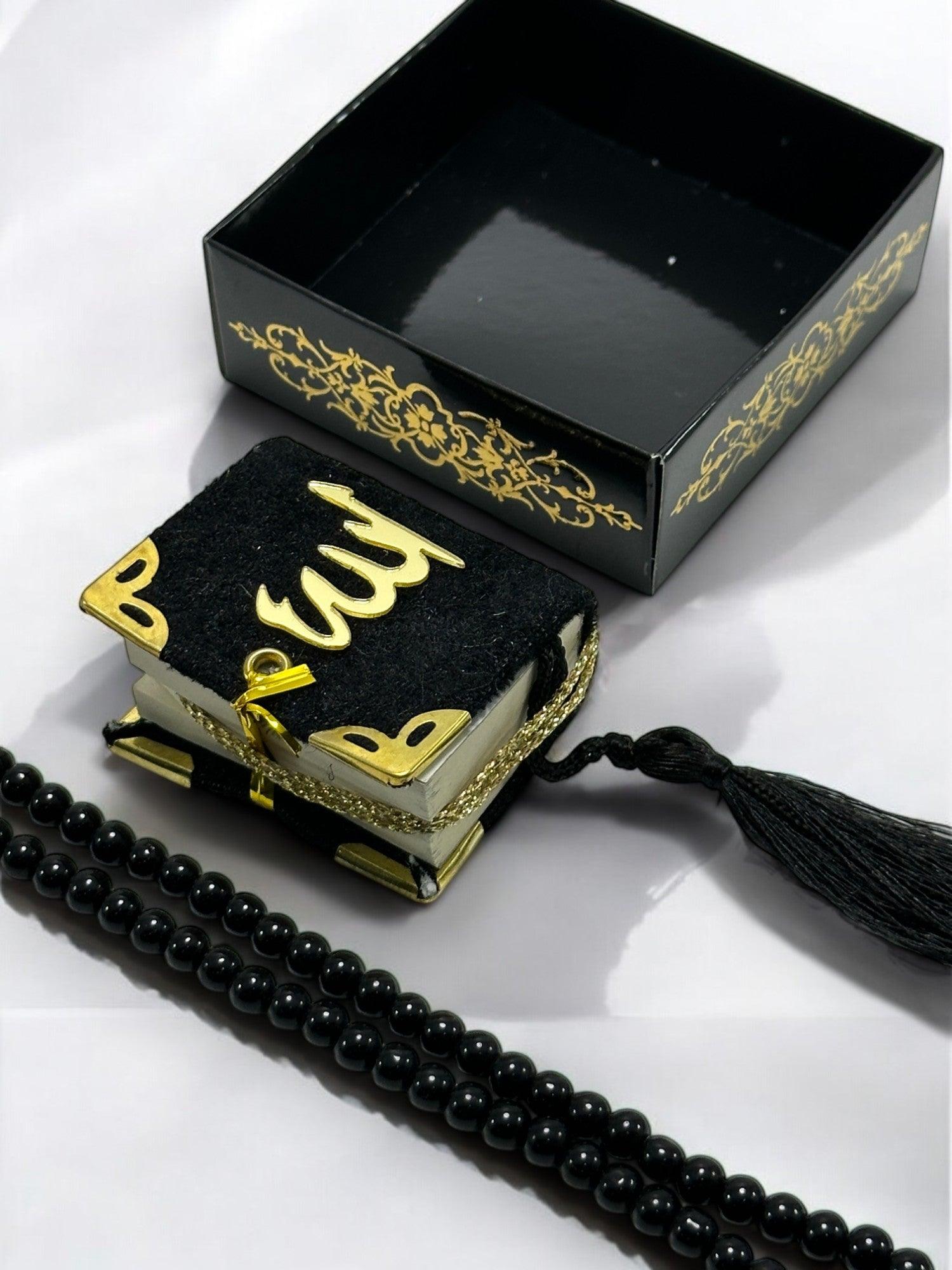 Mini Kur’an ve Tesbih Hac & Umre Hediyelik Seti - Şık ve Manevi Hediye