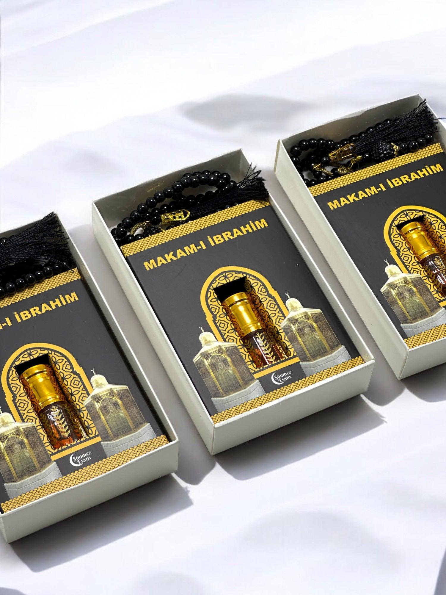 Makam-ı İbrahim Esansı ve Tesbih Hac & Umre Hediyelik Seti - Manevi Hatıra