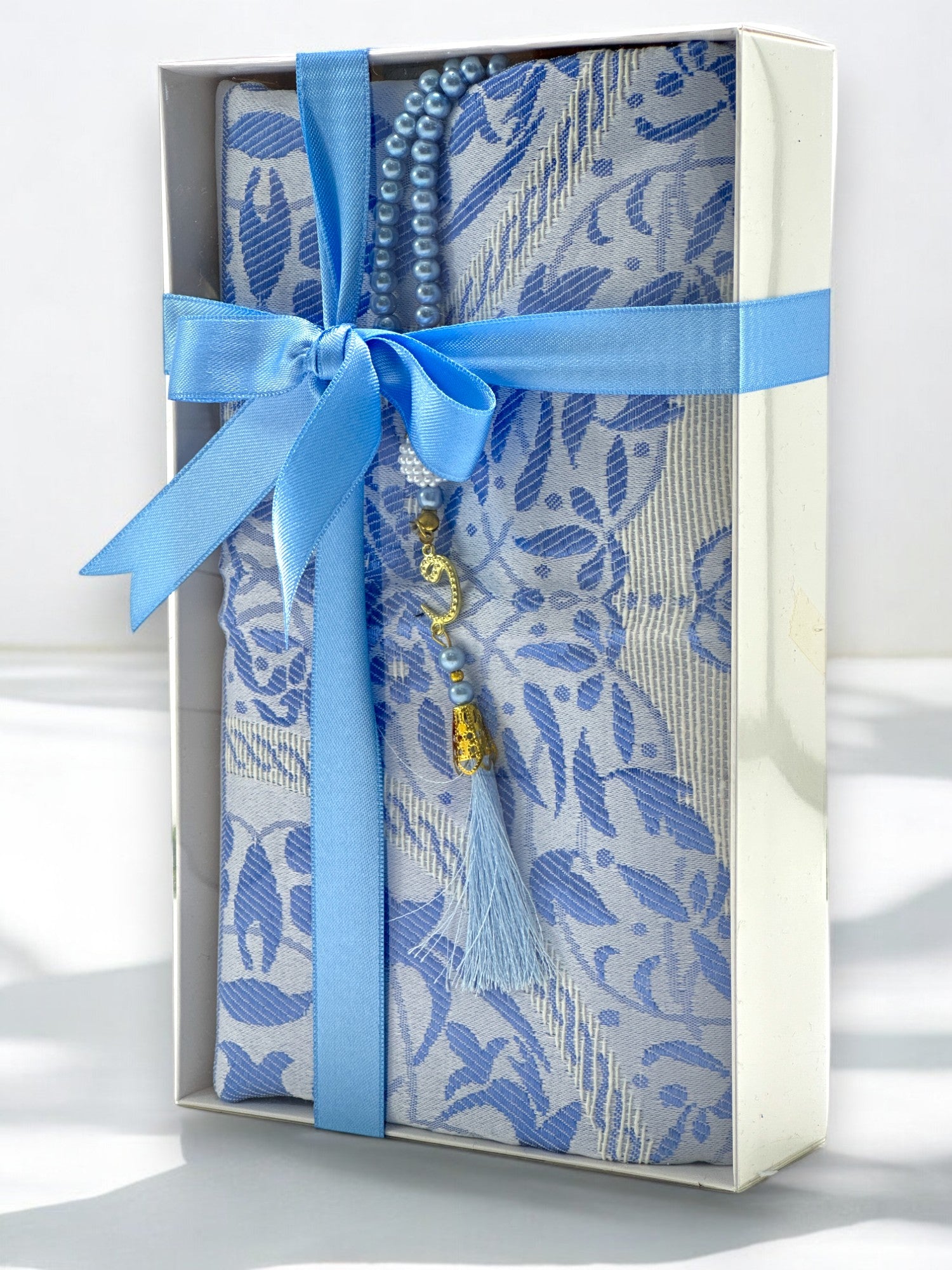 Kutulu Özel Set – İnci Tesbih ve Seccade