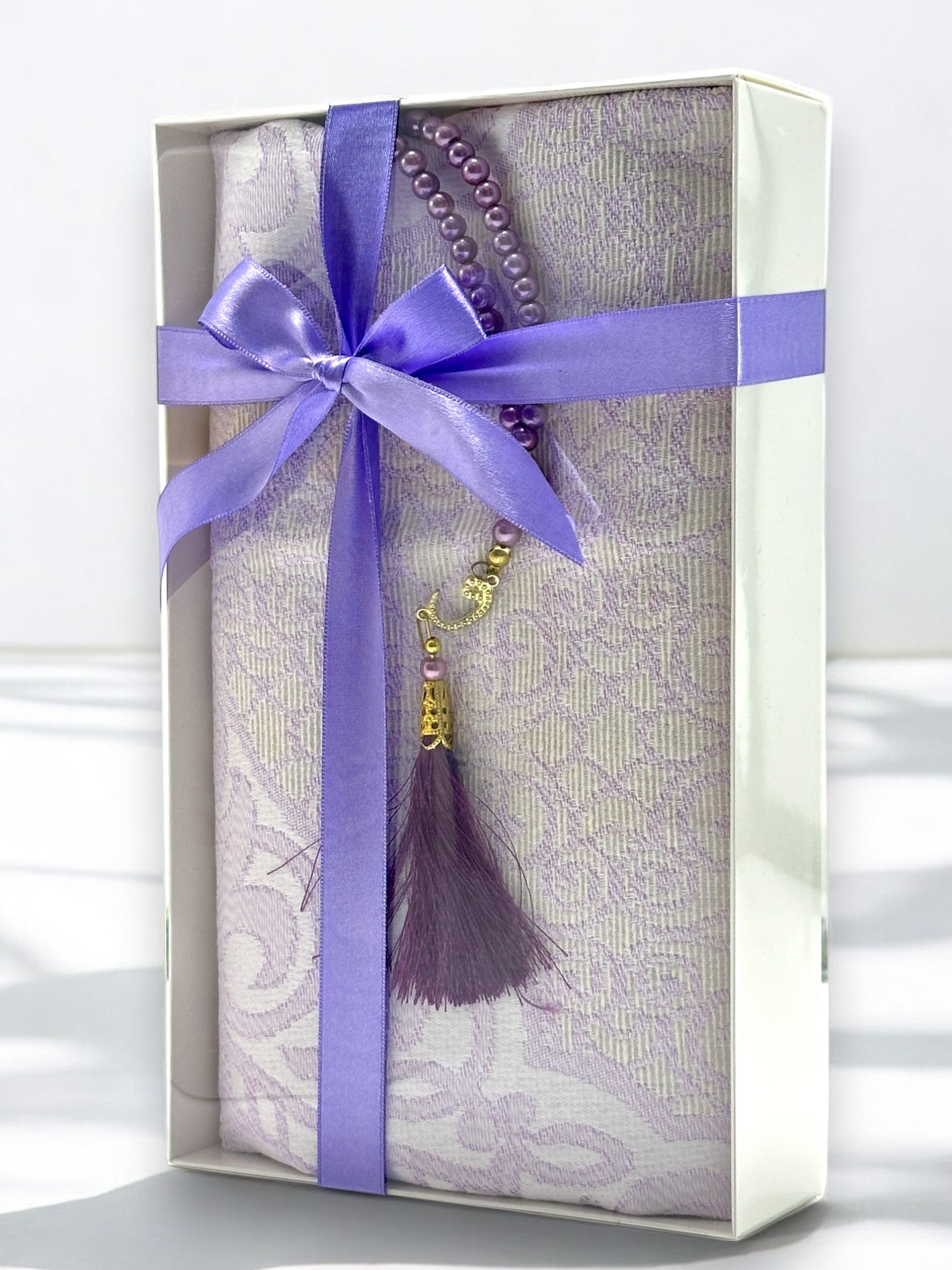 Kutulu Özel Set – İnci Tesbih ve Seccade