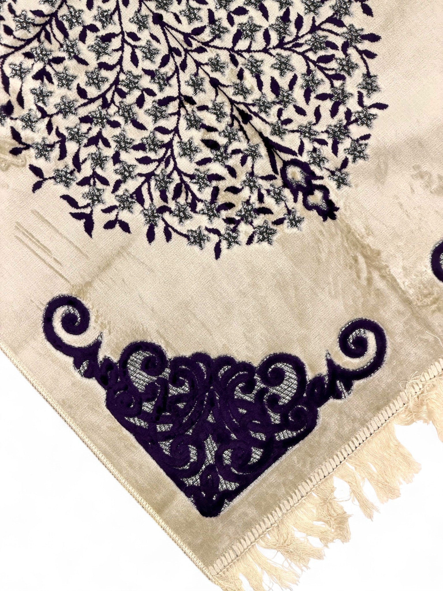 Kadife Simli Dokuma Seccade – Çeyizlik, Bohçalık, Hediyelik, Şık ve Zarif Tasarım