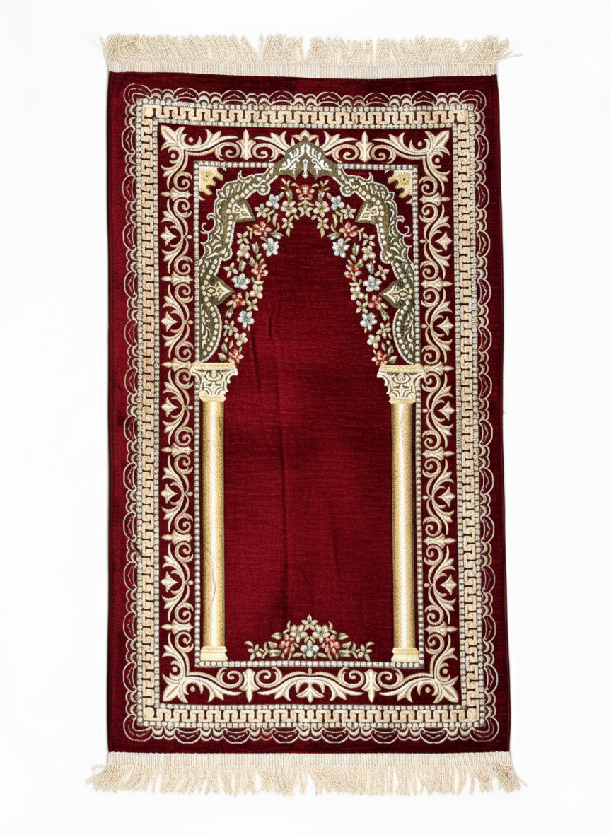 Astarlı Şönil Seccade – Kalın Dokulu, Premium Kalite, Çeyizlik, Hediyelik