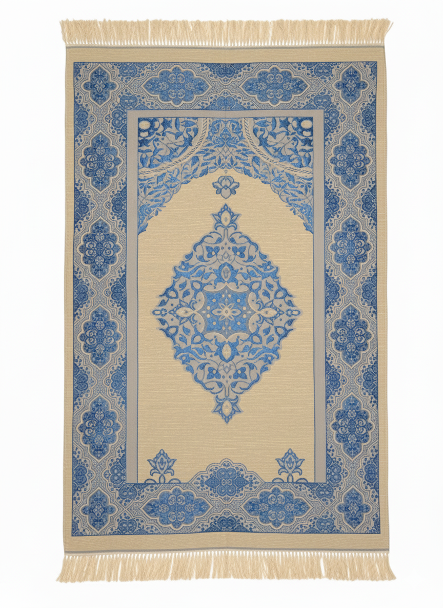 Osmanlı Desen Tafta Seccade – Lüks Dokulu, Şık ve Zarif Tasarım, Hediyelik & Çeyizlik