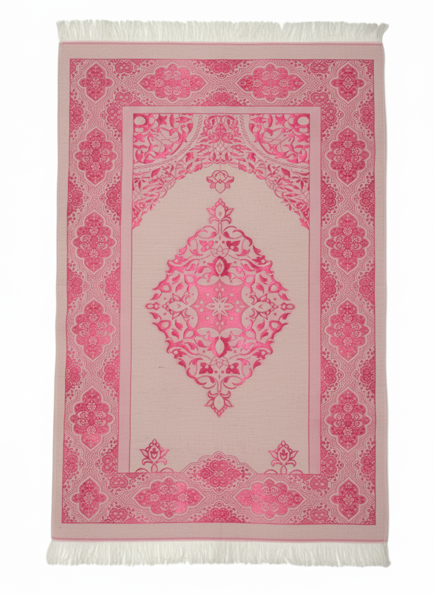 Osmanlı Desen Tafta Seccade – Lüks Dokulu, Şık ve Zarif Tasarım, Hediyelik & Çeyizlik