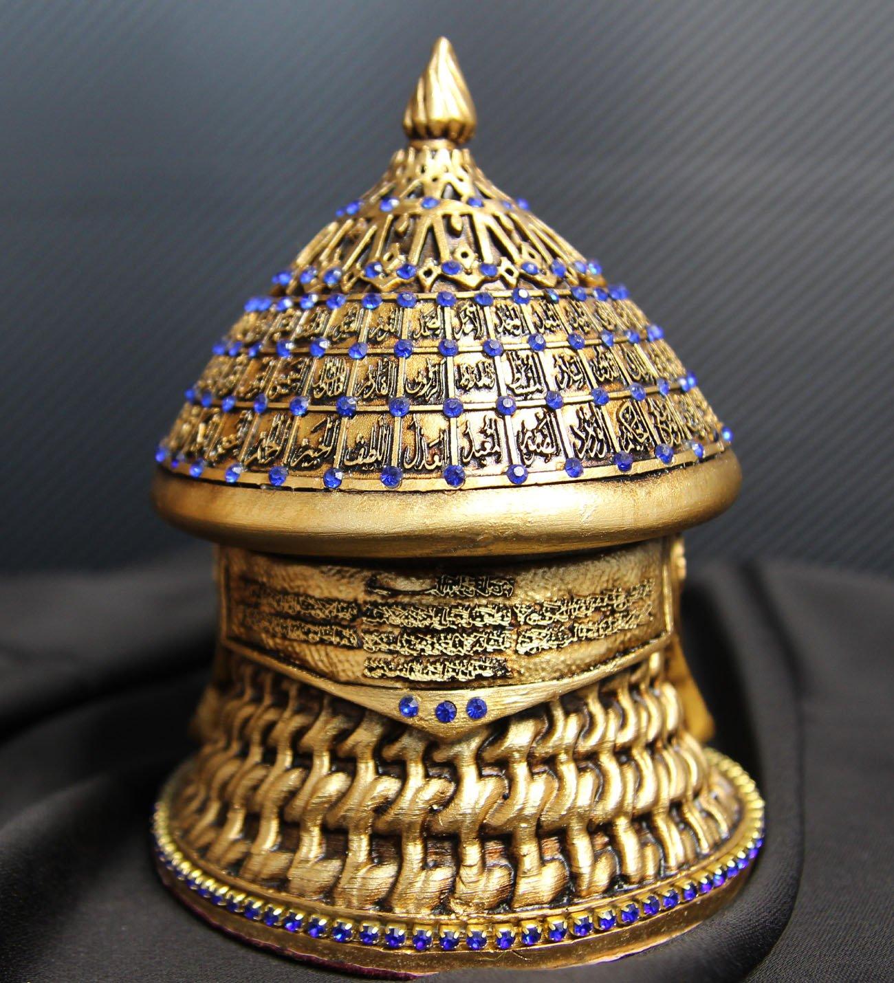 Esmaü’l-Hüsna İşlemeli Dekoratif Savaş Miğferi