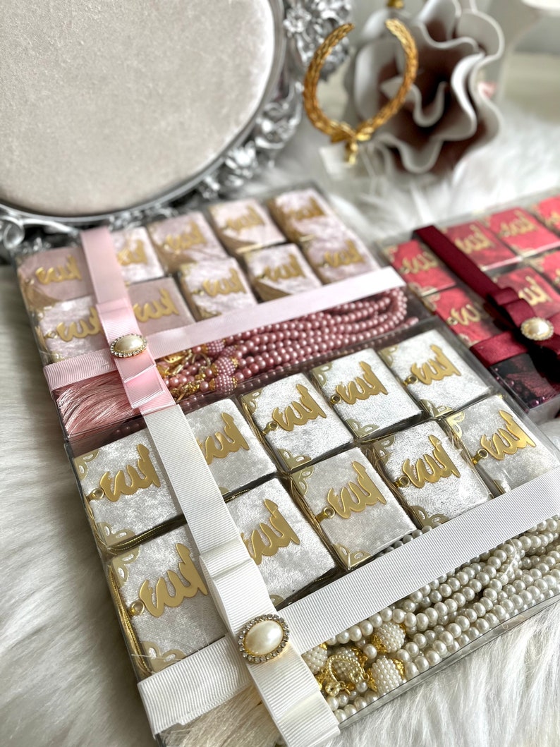 Kişiye Özel Mini Kur’an ve Tesbih Hediye Seti – Ramazan, Bayram, Hac & Amin İçin Lüks İslami Hediye