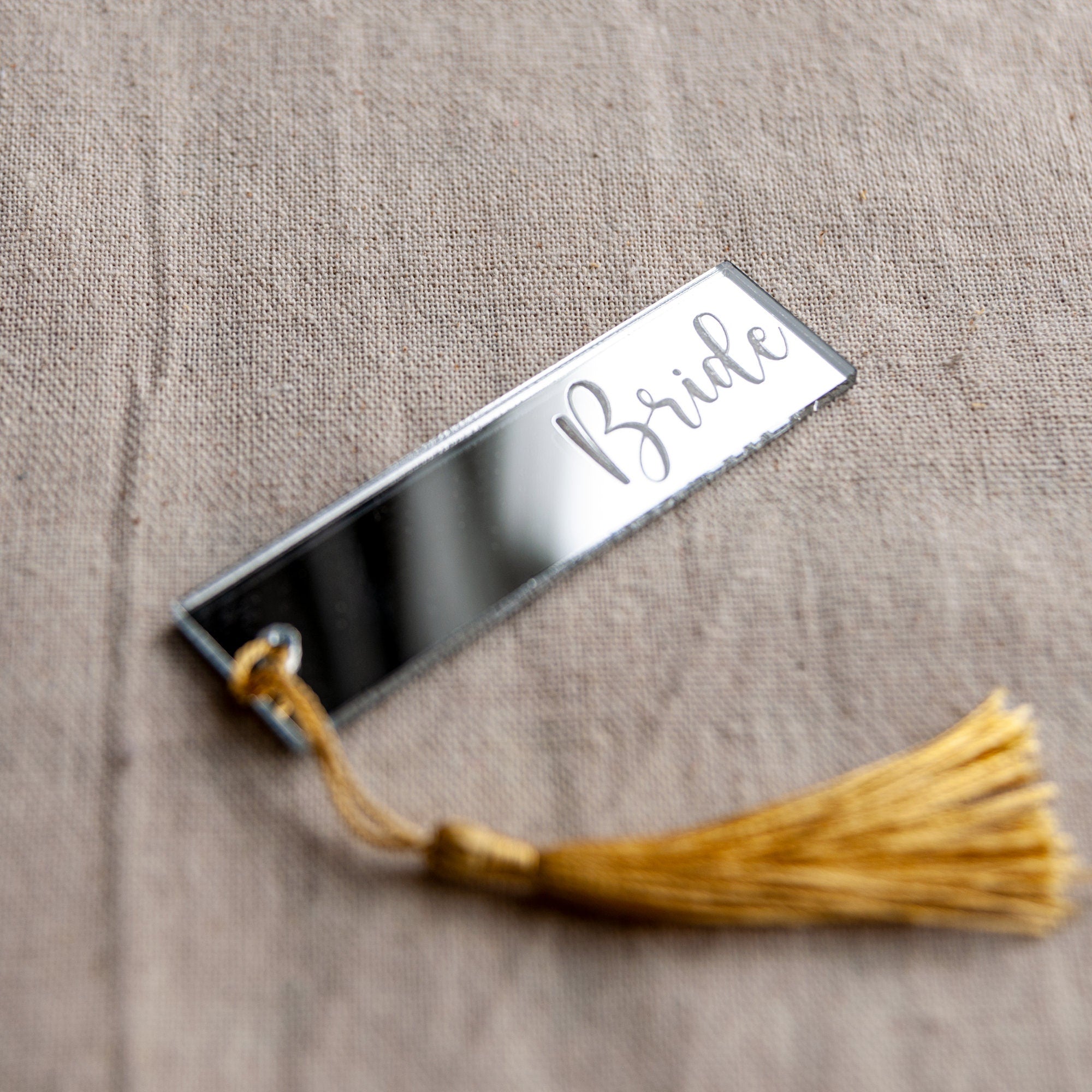 Kişiye Özel Pleksi – Aynalı Püsküllü , Düğün & Davet Hediyeliği