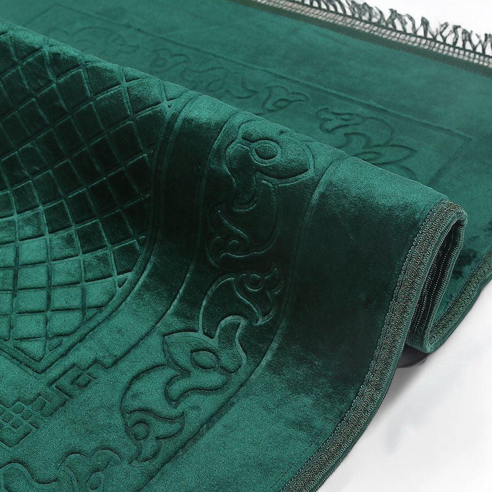 Lüks Kalın Yumuşak Peluş Seccade Kaymaz Taban Özellikli