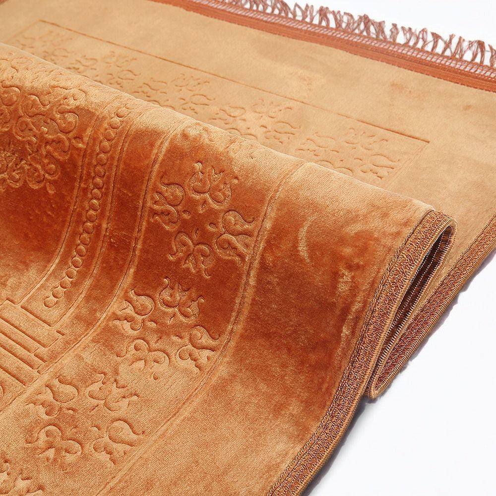 Lüks Kalın Yumuşak Peluş Seccade Kaymaz Taban Özellikli