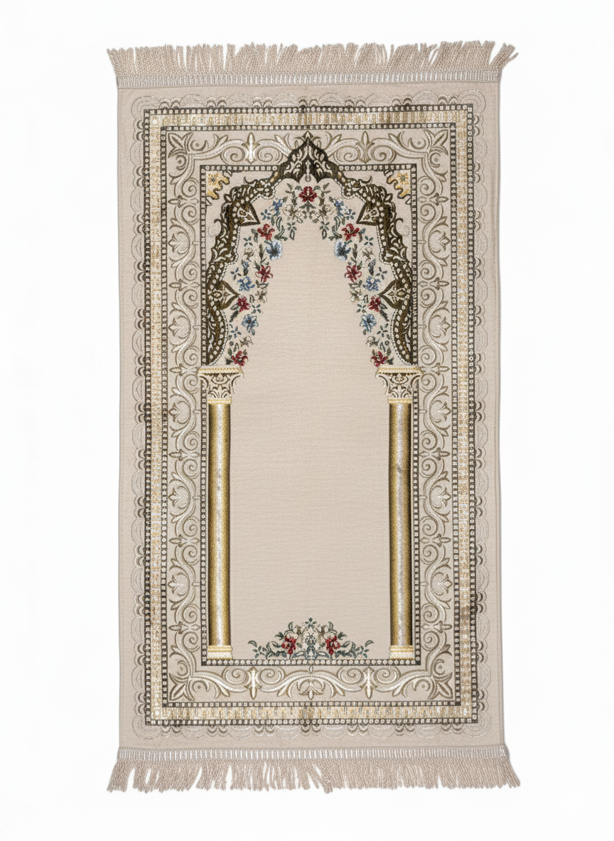 Astarlı Şönil Seccade – Kalın Dokulu, Premium Kalite, Çeyizlik, Hediyelik