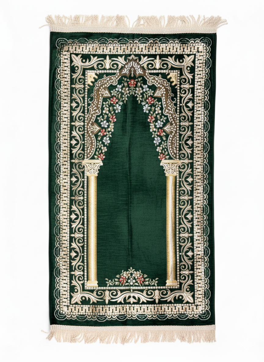 Astarlı Şönil Seccade – Kalın Dokulu, Premium Kalite, Çeyizlik, Hediyelik