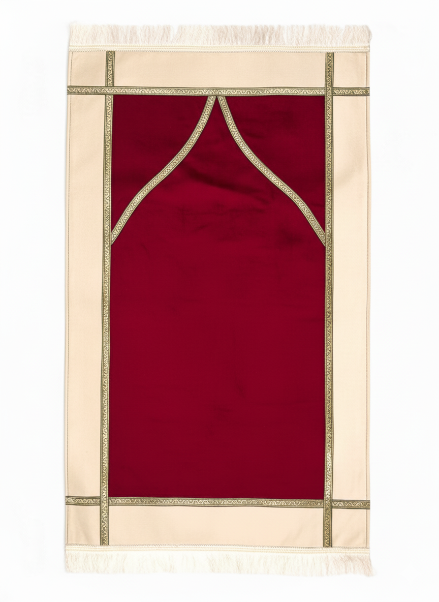 Lüks Kadife Astarlı Seccade – Şık, Yumuşak Dokulu ve Hediyelik Premium Tasarım