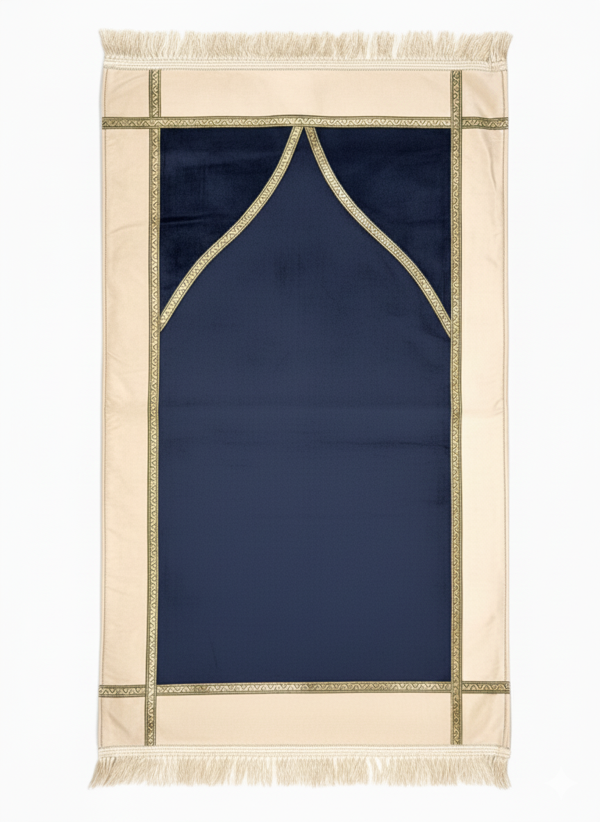 Lüks Kadife Astarlı Seccade – Şık, Yumuşak Dokulu ve Hediyelik Premium Tasarım