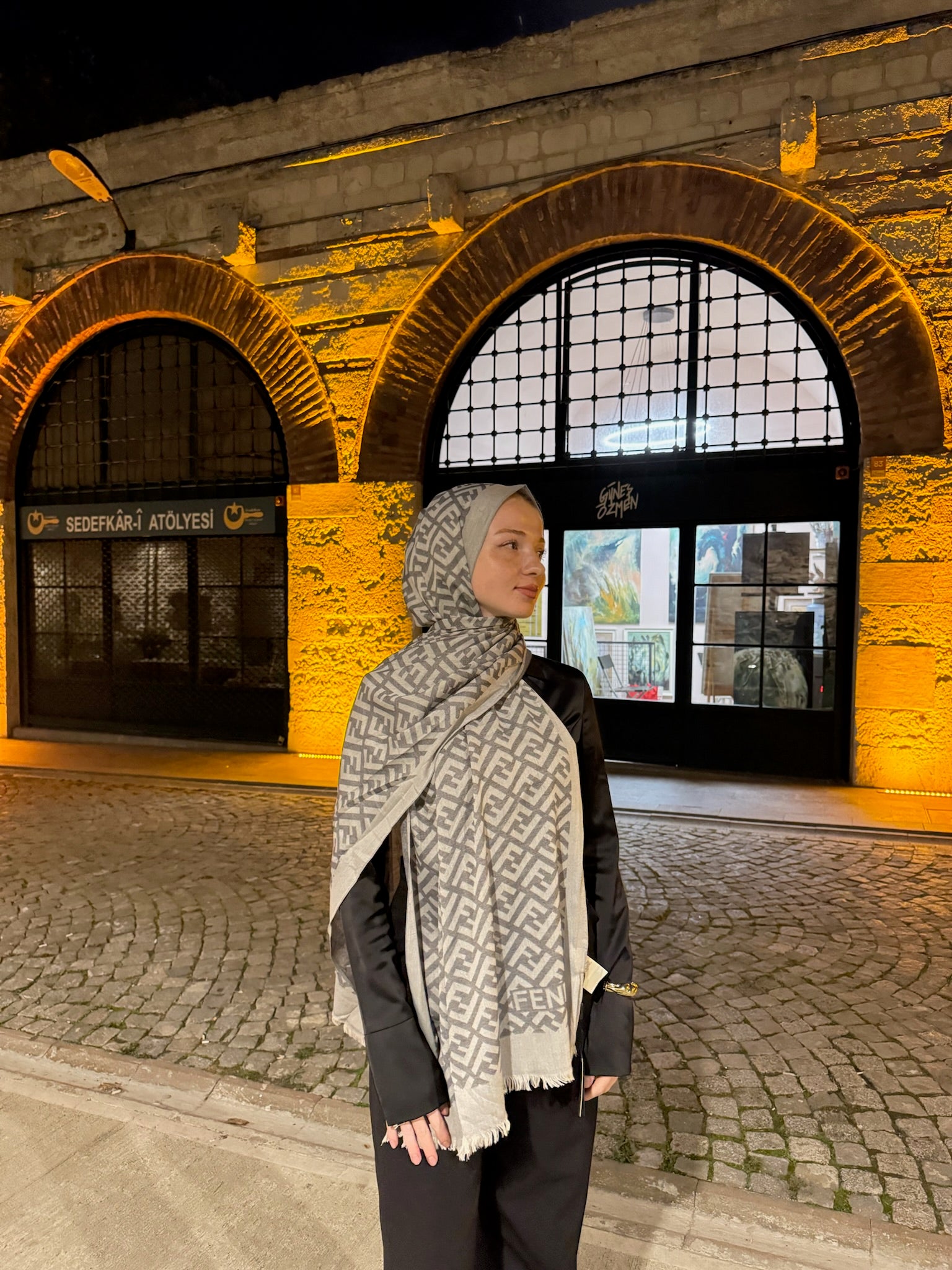 İthal Yün İpek F Desen Şal – Günlük, Hediyelik, Ofis